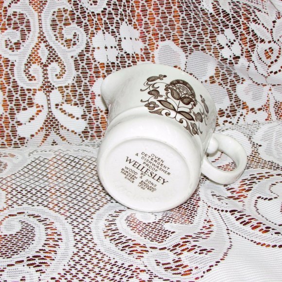 Wood & Sons WELLESLEY Creamer Cream Jug Vintage England Cottagecore - Picture 4 of 9